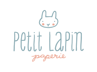 Petit Lapin brand bunny design handlettering lapin lettering logo papery petit rabbit script typography