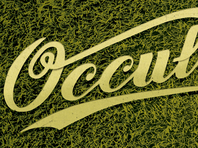 Occulcation: The Dead Words Project deadwords design grass handlettering lettering script texture