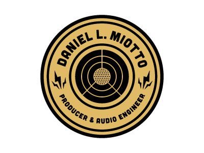 Miotto Logo audio design engineer lightning logo producer