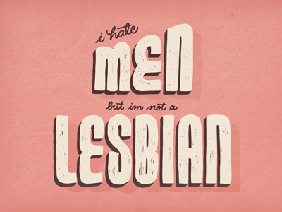The Subway S03 • E13 handlettering lesbian lettering men quote seinfeld shadow sitcom texture