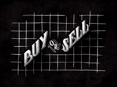 Buy or Sell S01•E05 design hand drawn handlettering lettering seinfeld stock stockmarket texture type vintage