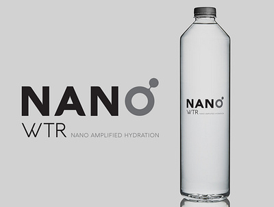 Logo for a new beverage in the nanotechnology sector brand identity branding design graphic design illustration logo nano typography vector water
