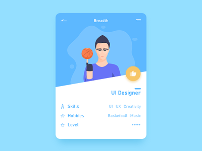 Design team-Breadth ball basketball card draw glasses illustration painting sing sport ui vector plat people