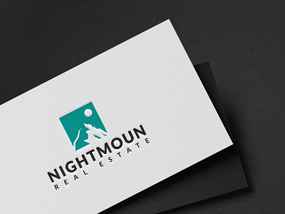 MOUNTAIN branding creative design graphic design illustration logo logos mountain night real estate rezaalfarid204 simple