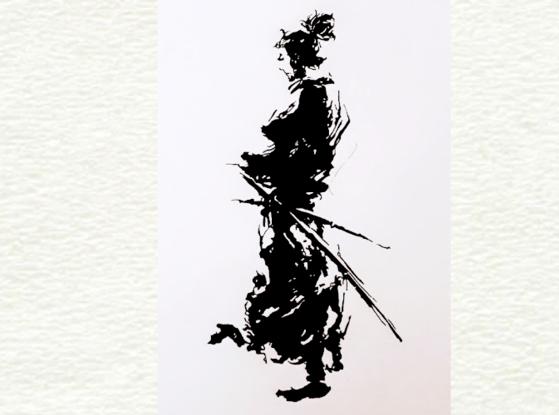 Samurai abstract inkwork by Magma on Dribbble