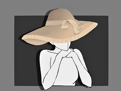 Summer Hat Accessory for original asset collection graphic design illustration