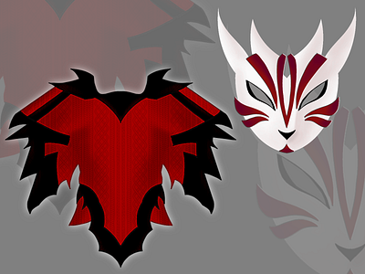 Guardian devil costume concept art 3d animation branding design graphic design illustration logo ui ux vector
