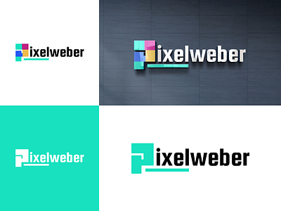 Pixelweber logo (concept-2) 3d animation branding design graphic design illustration logo ui ux vector