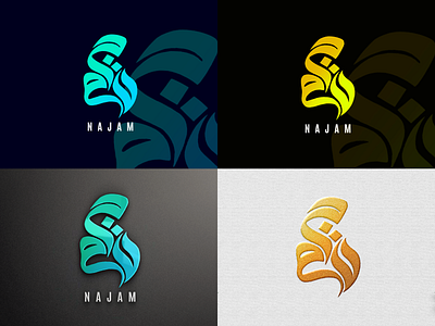 Najam calligraphic logo concept-1 3d animation branding design graphic design illustration logo motion graphics ui ux vector