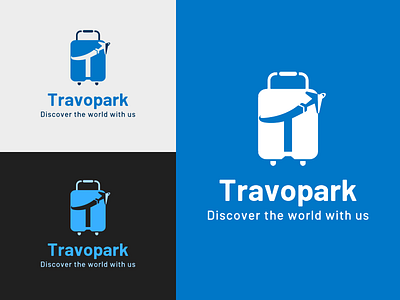 Travopark logo concept-2 3d animation branding design graphic design illustration logo motion graphics ui ux vector