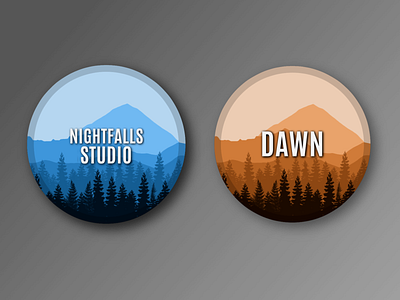 Nightfall/Dawn studio icons 3d animation branding design graphic design illustration logo ui ux vector