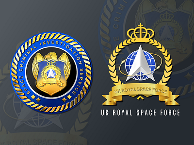 Space forced emblems 3d animation branding design graphic design illustration logo ui ux vector