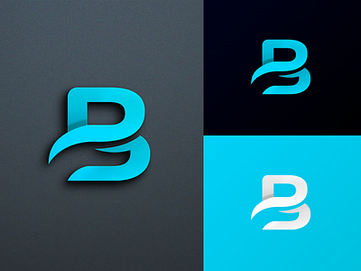 B lettermark logo 3d animation branding design graphic design illustration logo ui ux vector