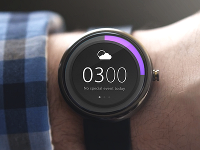 Perfect Day Watchface concept day hello pure redesign style ui uicutie watch watchface widget