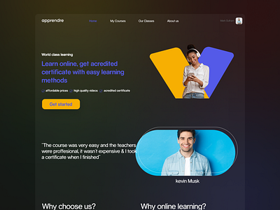 Education Website UI design adobe xd app design design education website figma illustration nezar ismail ui ui ux ui ux design