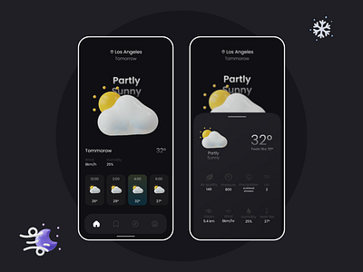 Weather app design adobe xd app design design nezar ismail ui ui ux ui ux design weather app