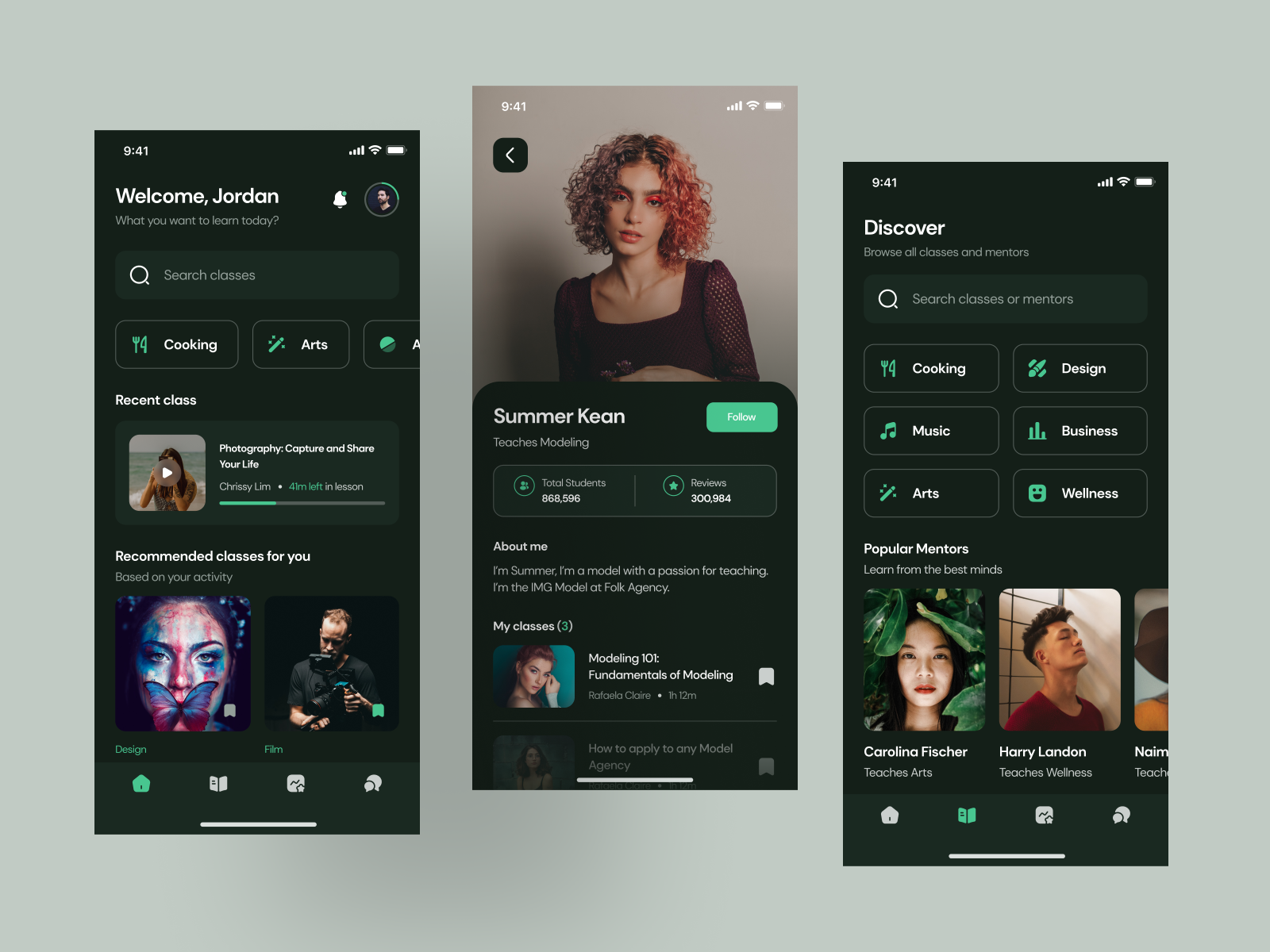 Lambda Online Class App UI Kit by Uxerflow UI/UX on Dribbble