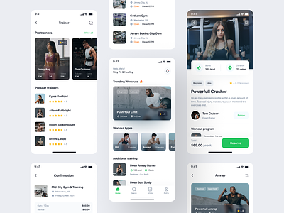 Fitline - Fitness & Workout App UI Kit design fit fitness graphic design gym ios ios design mobile mobile design sport studio ui ui design ui kit ui8 uidesign uikit ux ux design workout