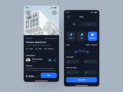 Homeline - Real Estate & Rent House App UI Kit by Uxerflow UI/UX on ...