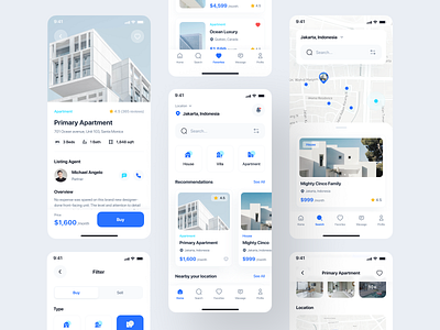 Homeline - Real Estate & Rent House App UI Kit