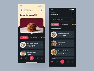 Foodline - Food Delivery App UI Kit