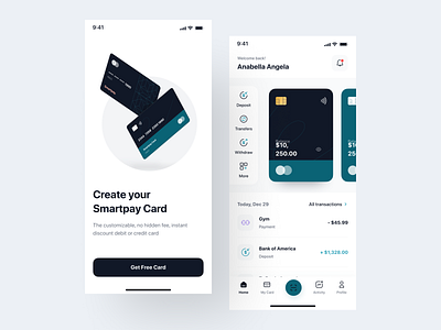 Smartpay - Fintech App UI Kit bank banking chart design finance financial fintech ios mobile mobile design money stock transaction ui ui kit ui8 uidesign uikit ux wallet