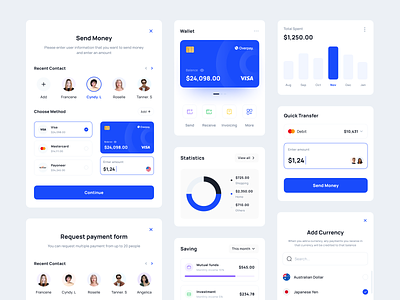 Overpay - Finance Dashboard UI Kit analytic banking component design finance financial fintech ios mobile modal payment popup statistic ui ui kit ui8 uidesign uikit ux wallet