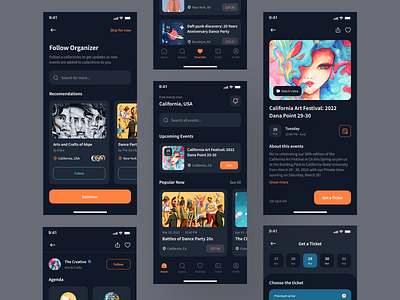 Evenline - Event Booking App UI Kit