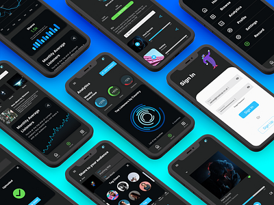 Music Mix - Music Sharing App Mock Up app branding design figma ios ui ux