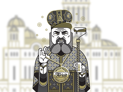 MPFD fericit illustration multpreafericit priest trafalet vandal