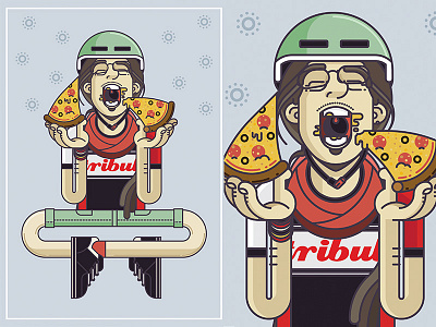 Ariel Constantinof - The pizza lover ariel eating nomnom pizza tribul