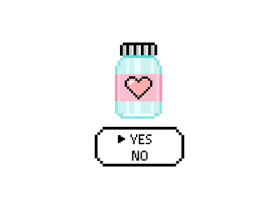 Love Potion heart love pixel pixelart potion