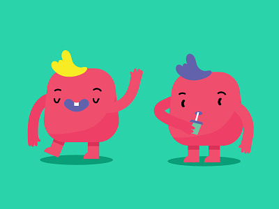 Rejects character creature design faces monster pink