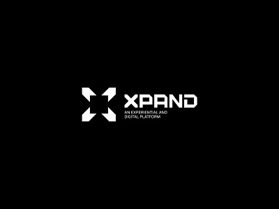 Xpand app branding design flat icon identity illustration minimal typography ui ux