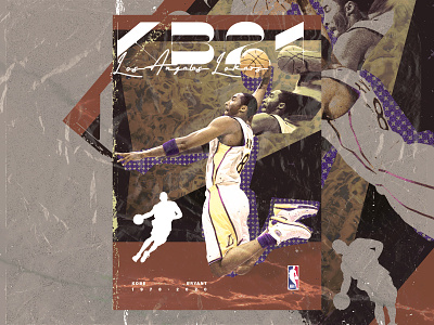 Kobe Bryant artwork basketball creative design dunk graphic illustration kobe bryant los angeles lakers poster site ui ux website