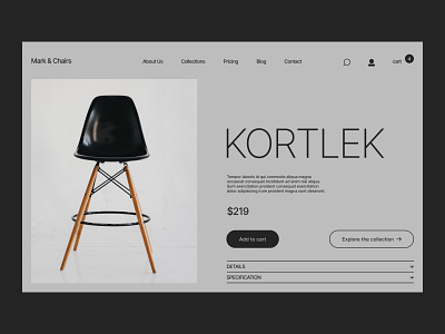 Mark & Chairs Idea 2 branding design experience freelancer graphic site ui user ux web website