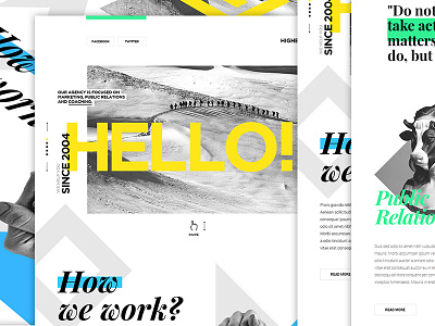 Higher (rebound) agency coaching creative design marketing project public relations shot webdesign website