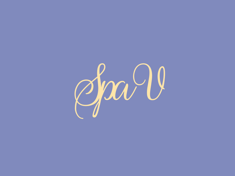 Spa V logotype proposal animation design graphic health logo logotype motion spa type wealth women