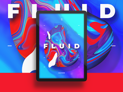 Fluid. abstract artwork creative design explorations fluid graphic illustration poster print shape