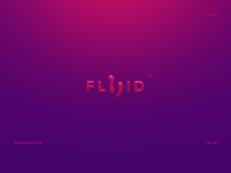 Fluid logotype. animation bubble design fluid graphic liquid logo logotype motion