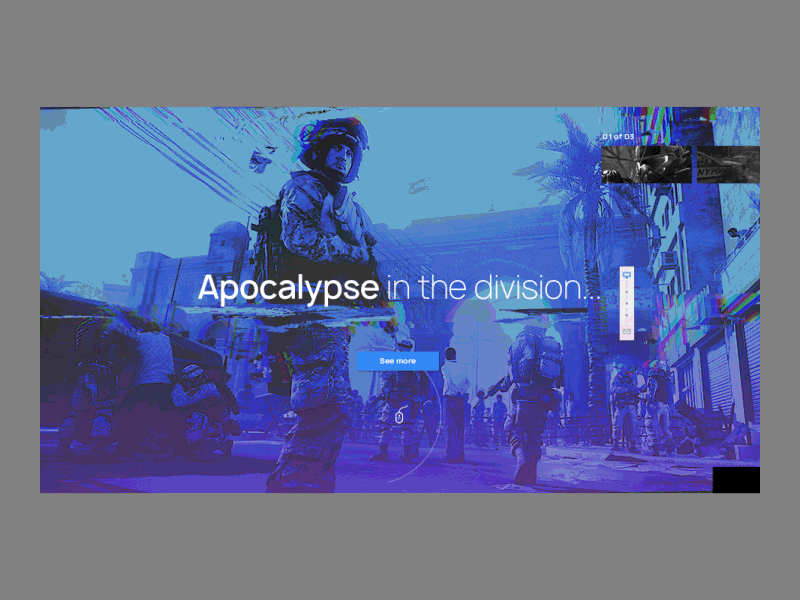 Apocalypse. animation design flow games graphic motion move site studio ui ux website