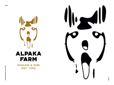 Alpaka Farm Logotype (No. 01) alpaka design farm logo logotype sumbol typography