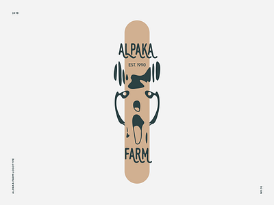 Alpaka Farm Logotype (No. 02) alpaka design farm graphic logo logotype symbol