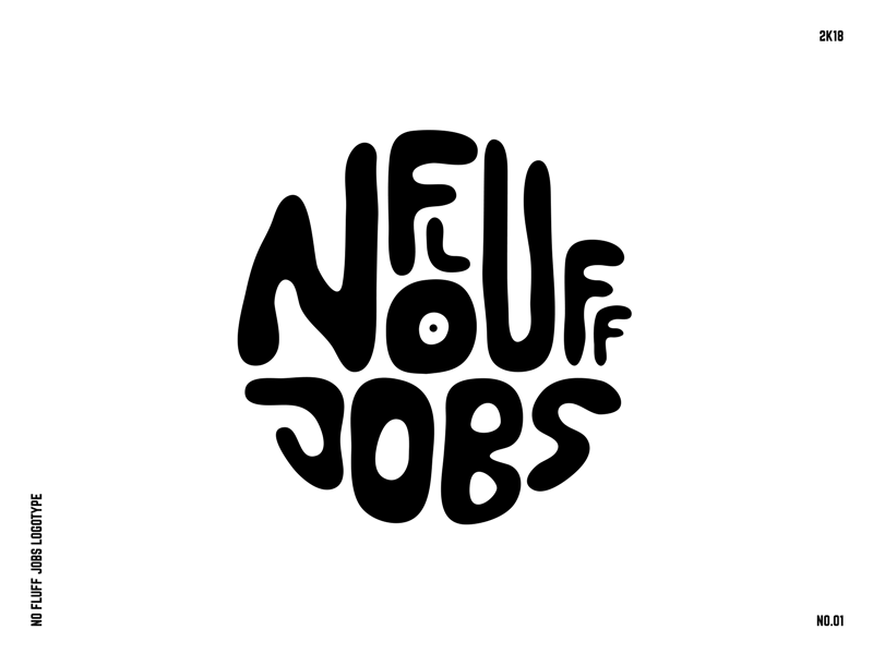 No Fluff Jobs Logotype No.01 branding creative design graphic logo typography