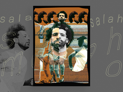 Mohamed Salah. artwork creative design football graphic illustration liverpool mohamed poster salah
