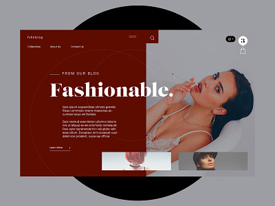 Fshnblog. creative design fashion girl graphic site typography ui ux website