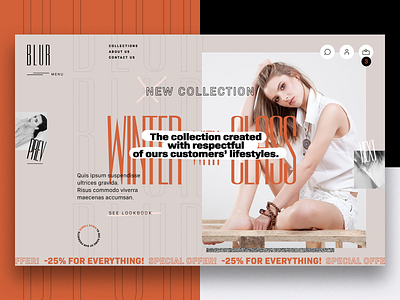 Blur Fshn. branding creative design ecommerce fashion graphic project shop site store typography ui ux wear webdesign website