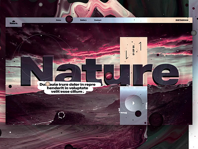 Nature. aep artwork concept cosmos creative design exploration graphic nature ui ux website