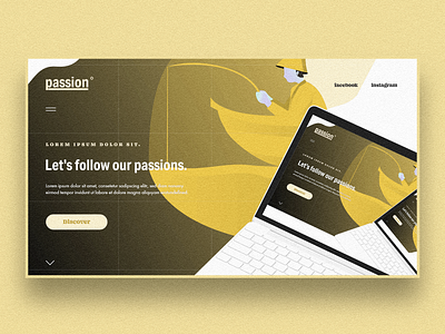 Passion. artwork creative design graphic interface passion site ui ux website