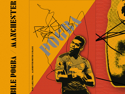 Paul Labile Pogba Poster artwork football manchester pogba united
